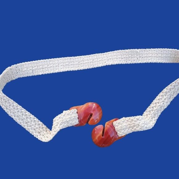 Vintage Boho Belt Tortoiseshell Twee Summer Beach Vacation - Picture 3 of 3